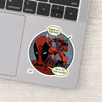 Deadpool | Talk To The Hand Sticker by deadpool at Zazzle