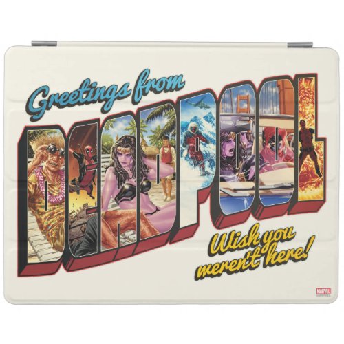 Deadpool Vacation Postcard iPad Smart Cover