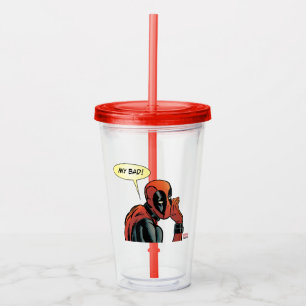 Deadpool Whisper Acrylic Tumbler