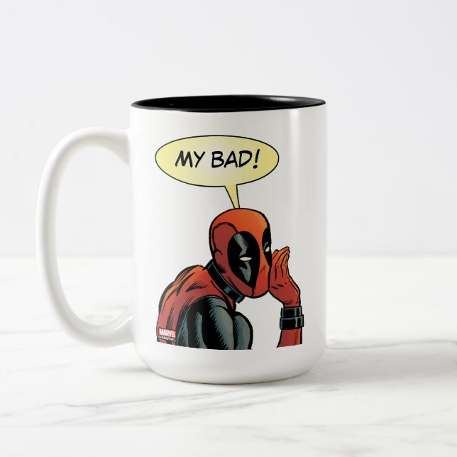 Deadpool Whisper Two-Tone Coffee Mug (Left)