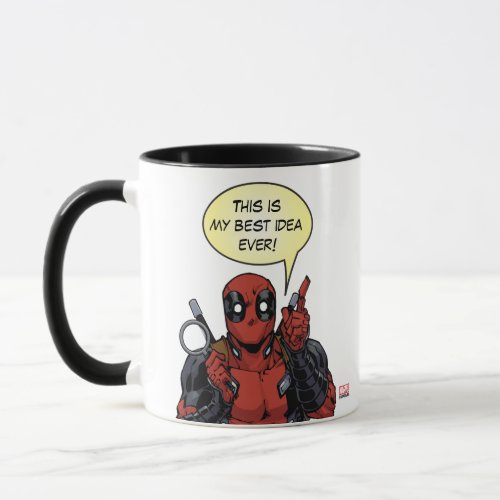 Deadpool With A Magnifying Glass Mug