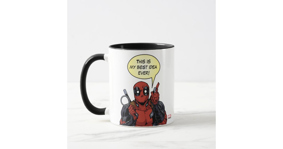 Deadpool With A Magnifying Glass Mug | Zazzle