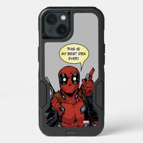 Deadpool With A Magnifying Glass iPhone 13 Case