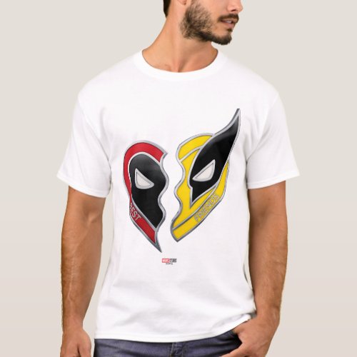 Deadpool  Wolverine Best Friend Charms T_Shirt