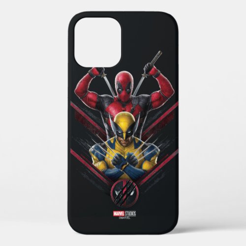 Deadpool  Wolverine Tiered Graphic iPhone 12 Case