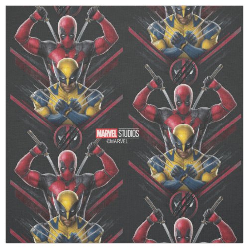 Deadpool  Wolverine Tiered Graphic Fabric