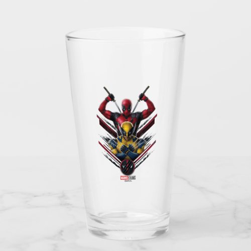Deadpool  Wolverine Tiered Graphic Glass