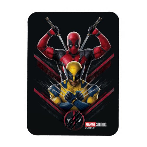 Deadpool  Wolverine Tiered Graphic Magnet