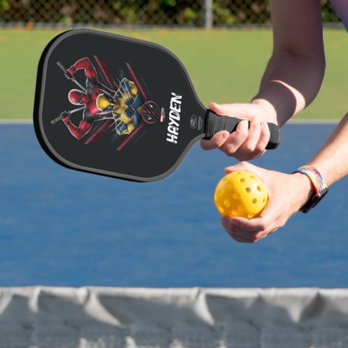 Deadpool  Wolverine Tiered Graphic Pickleball Paddle