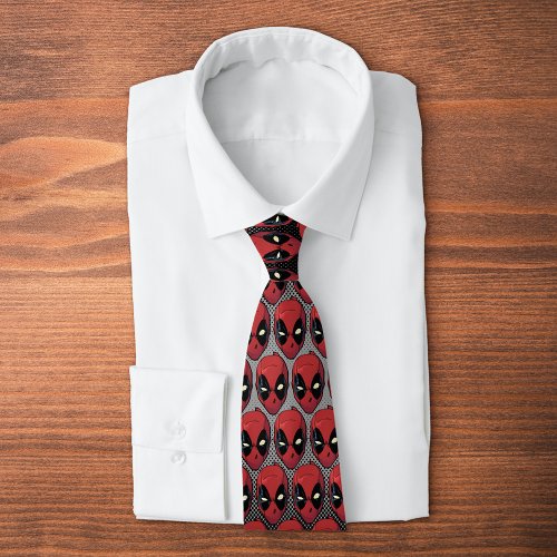 Deadpools Head Neck Tie