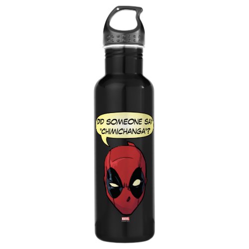 Deadpools Head Water Bottle