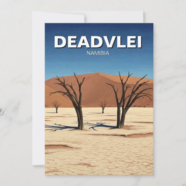 Deadvlei Namibia Travel Holiday Card (Front)