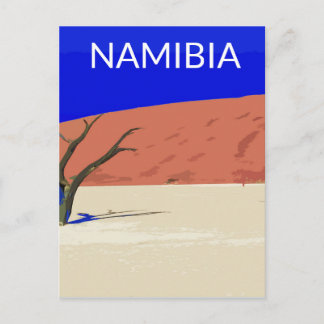 Deadvlei Namibia Travel Vintage Art Postcard