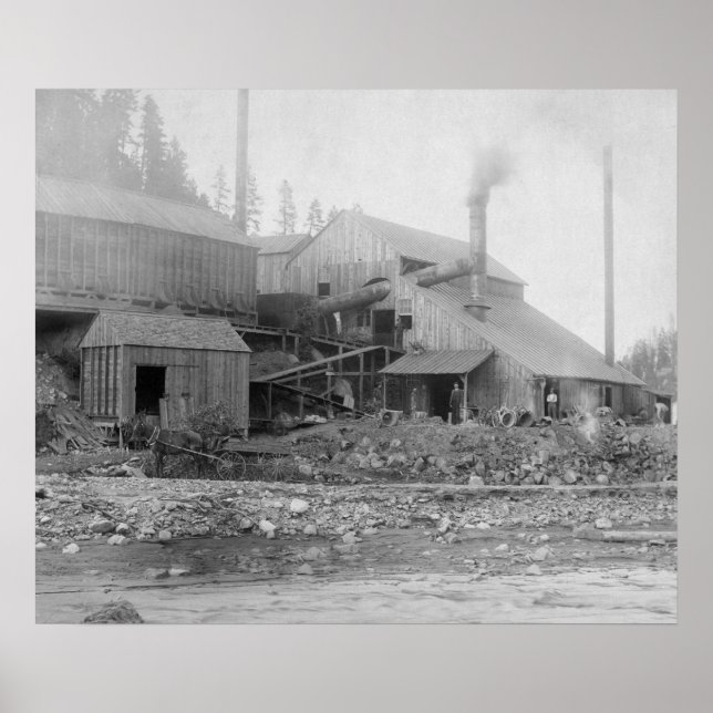 Deadwood and Delaware Smelter Photograph Poster (Front)