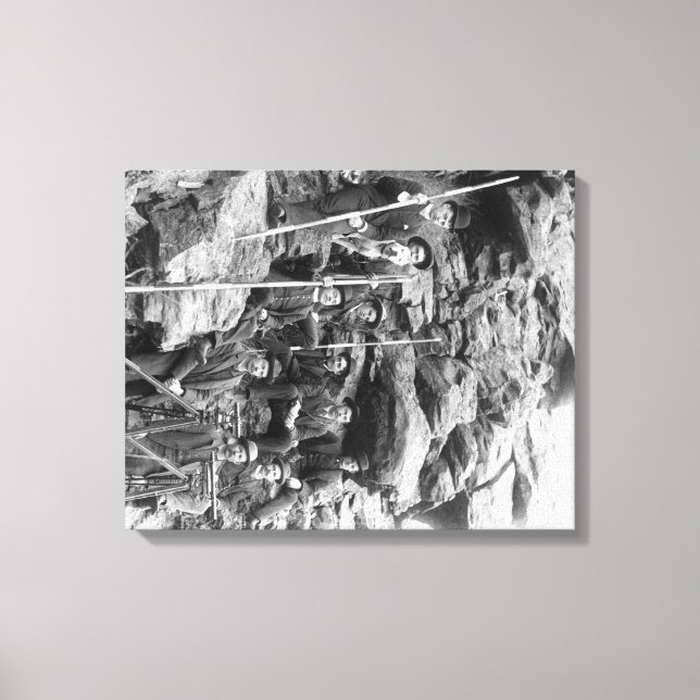 Deadwood Central Railroad Engineer Corps Canvas Print (Front)