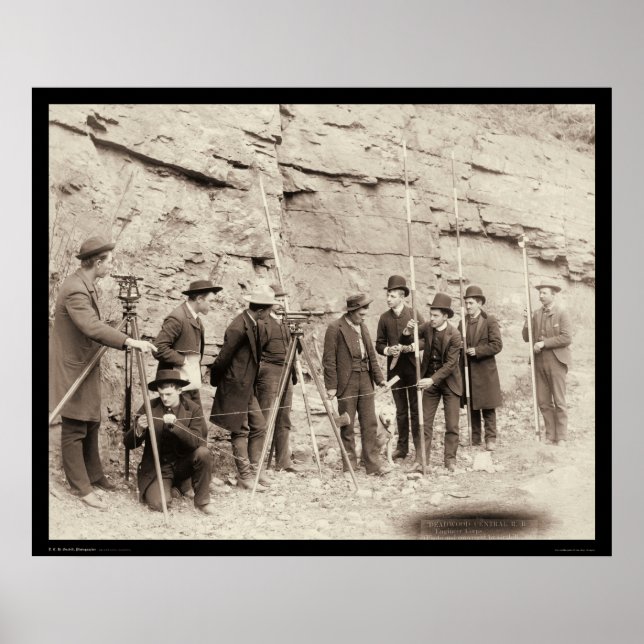 Deadwood Central RR Engineer Corps SD 1888 Poster (Front)