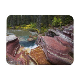 Deadwood Falls on Reynolds Creek in autumn in Magnet