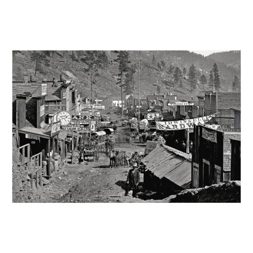 DEADWOOD S Dakota _ Wild West Mining Town 1876 Photo Print