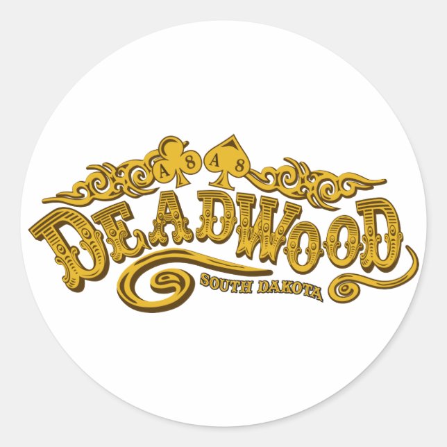 Deadwood Saloon Classic Round Sticker (Front)
