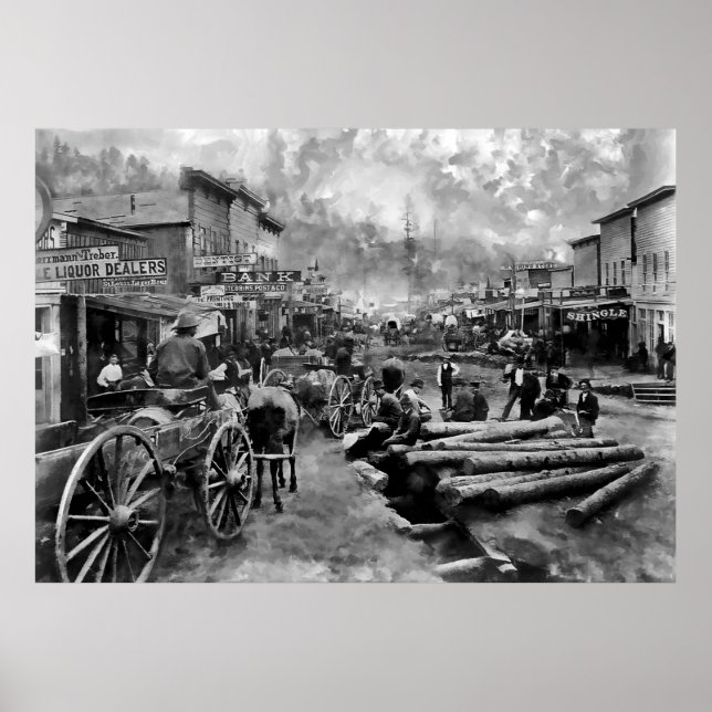 DEADWOOD SOUTH DAKOTA around 1876 Poster (Front)
