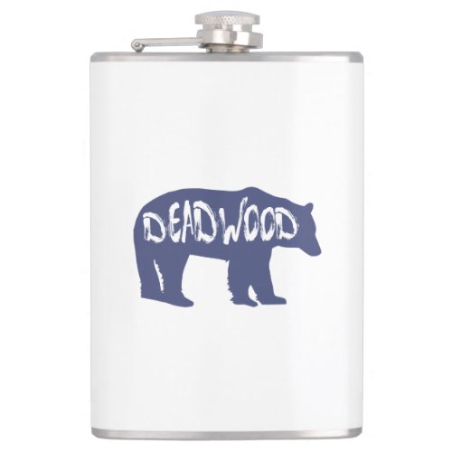 Deadwood South Dakota Bear Flask