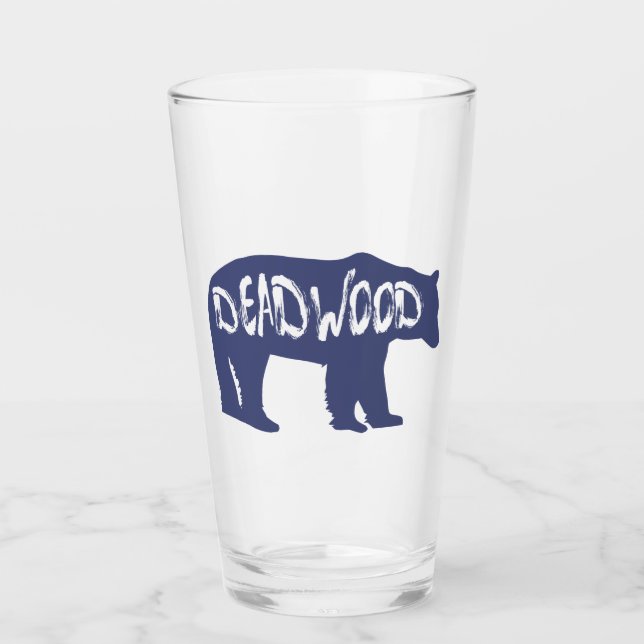 Deadwood South Dakota Bear Glass (Front)