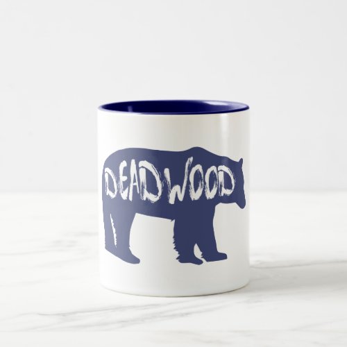 Deadwood South Dakota Bear Two_Tone Coffee Mug