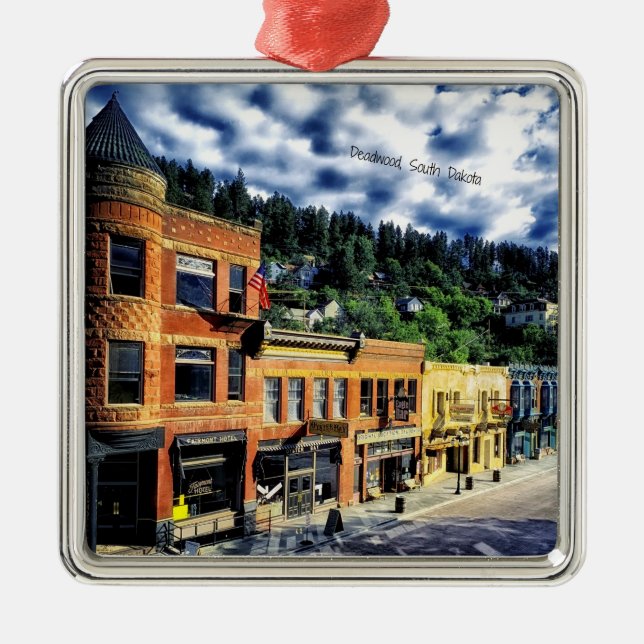 Deadwood, South Dakota Metal Ornament (Front)