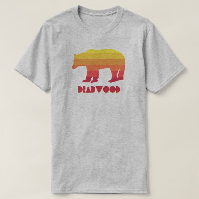 Deadwood South Dakota Rainbow Bear T-Shirt (Design Front)
