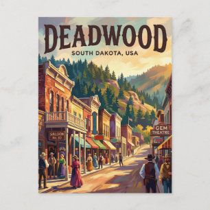 Deadwood, South Dakota USA Postcard