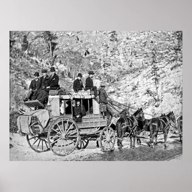 DEADWOOD STAGECOACH in 1889 Poster | Zazzle