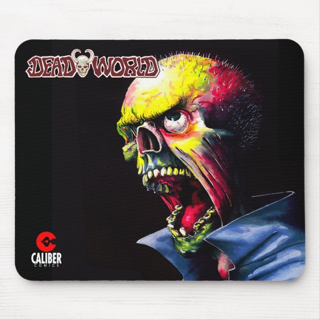 Deadworld screaming zombie mouse pad (Front)