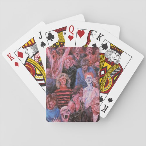 Deadworld zombie crowd playing cards