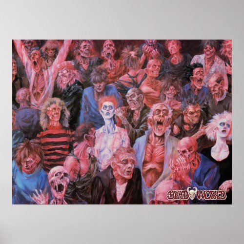 Deadworld zombie crowd poster