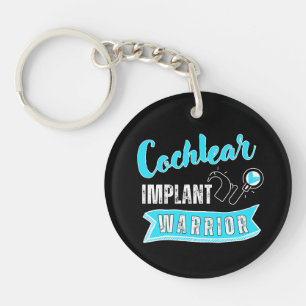 Deaf Awareness - Cochlear Implant Warrior Keychain
