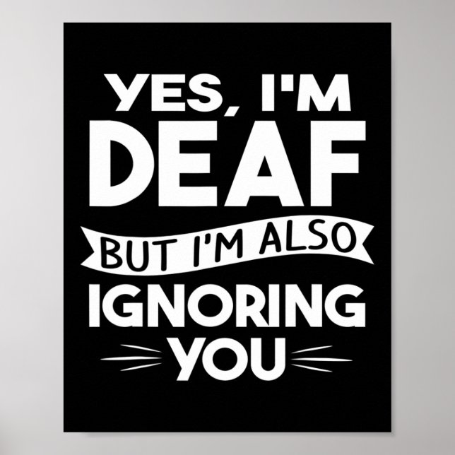 Deaf Awareness Hearing Loss Deaf Culture And Sign  (Front)