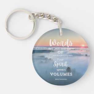 Deaf Awareness Inspirational  Keychain