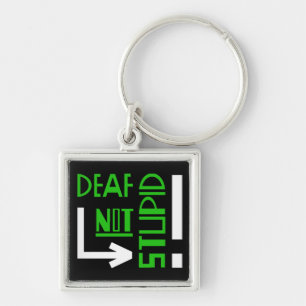 Deaf Disability Awareness Keychain