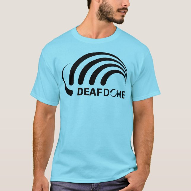 Deaf Dome tshirt black logo (Front)