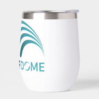 Deaf Dome tumbler with teal logo