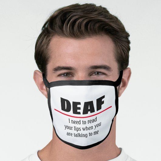 Deaf Face Mask (Worn Him)