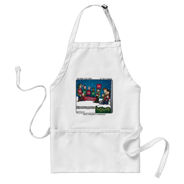 Deaf-Friendly Carolers Adult Apron (Front)