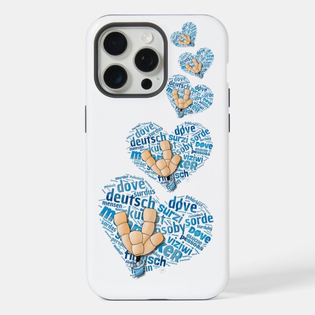 Deaf-Hand Iphone Case (Back)