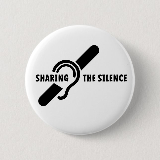 Deaf, hearing impaired, deafness, gestures of lang button (Front)