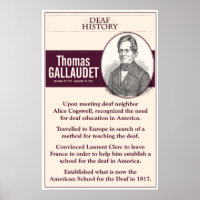 Deaf History. Thomas Gallaudet.