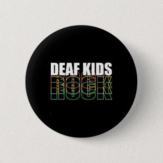 Deaf Kid Sign Language Button