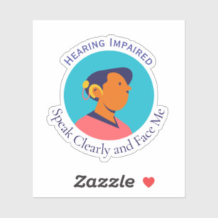 Deaf Person Symbol Sticker