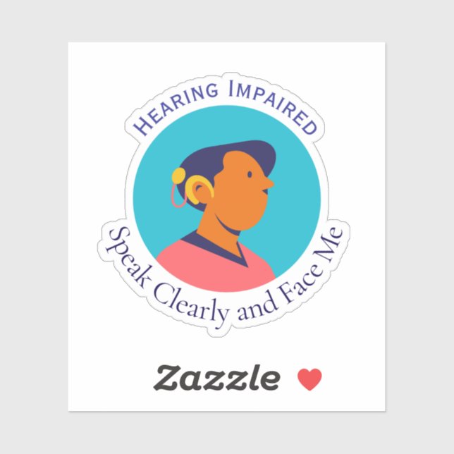 Deaf Person Symbol Sticker (Sheet)