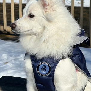 Deaf Pet Medical Do Not Startle Custom Name Blue Patch