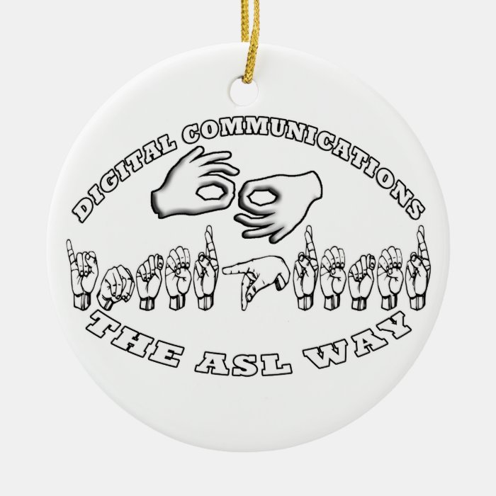 DEAF SIGN LANGUAGE INTERPRETER CHRISTMAS ORNAMENT